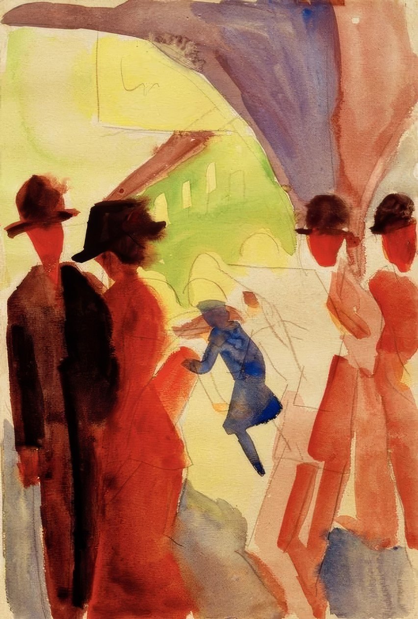 Sous les arcades à Thoune I - August Macke