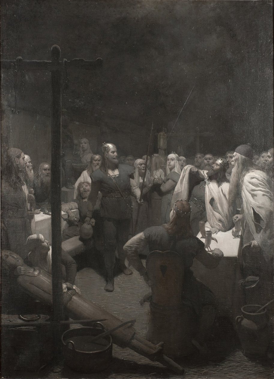 Le bûcher de Balder (de la saga de Frithiof) - August Malmström