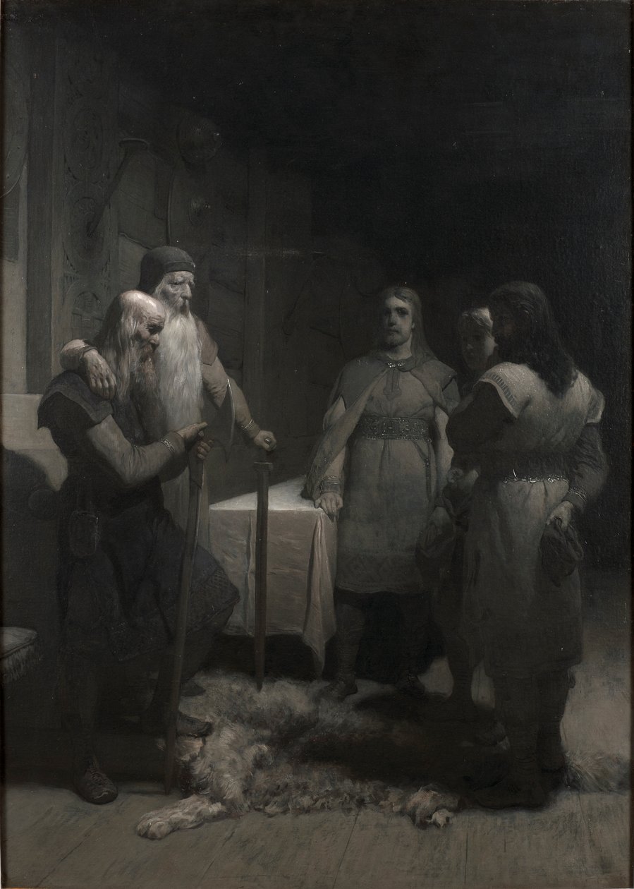 Saga de Frithiof: Roi Bele et Thorsten Vikingsson, 1880s - August Malmström
