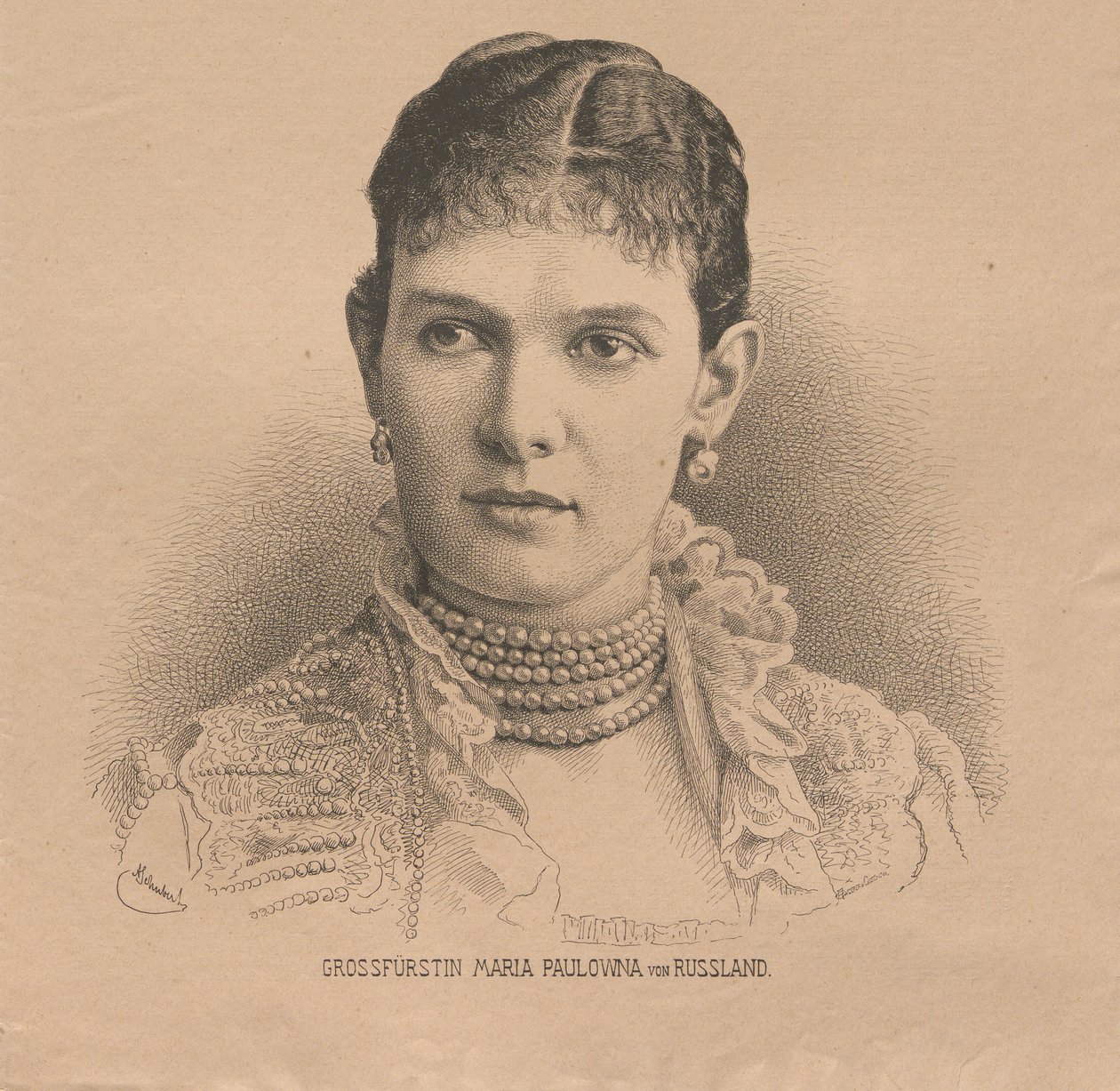 Grande-duchesse Maria Pavlovna de Russie 1854-1920, 1882 - August Schubert