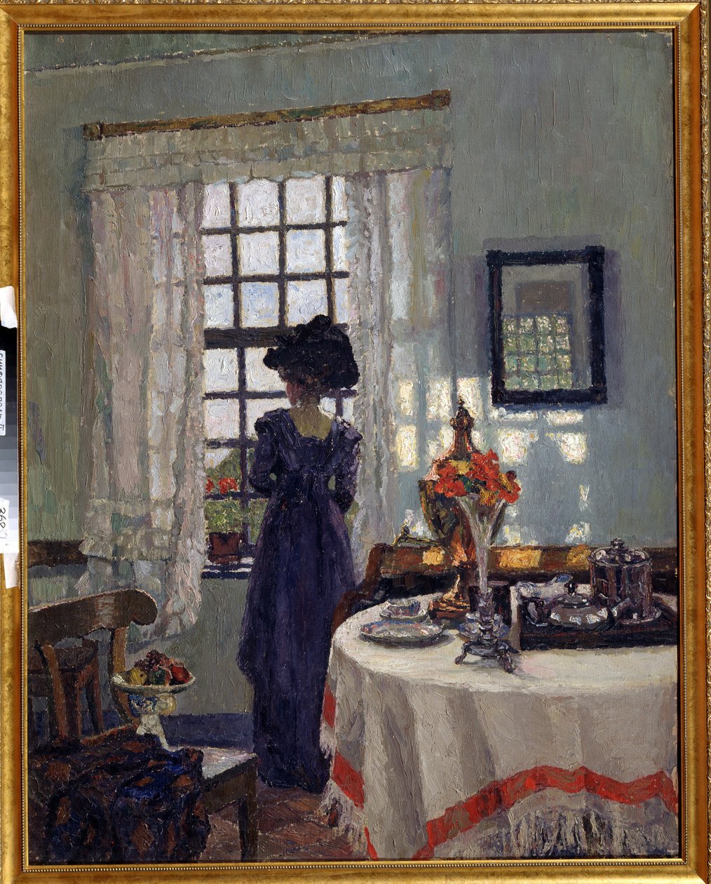 Jeune femme à la fenêtre - August von Brandis