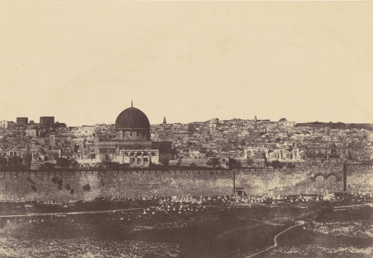 Jérusalem. Enceinte du Temple. Vue générale de la face Est. Pl. 2 - Auguste Salzmann