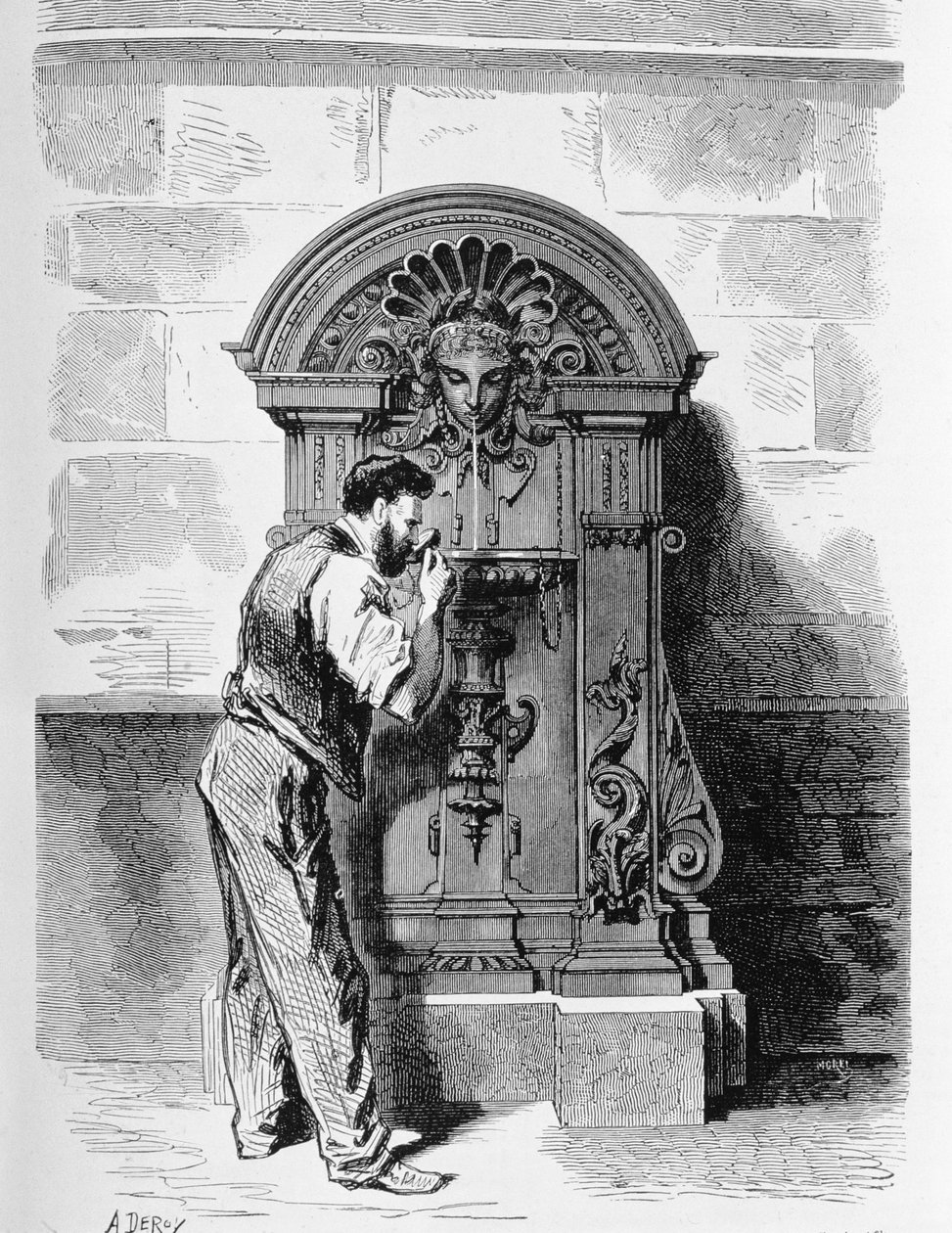 Une Fontaine Wallace - Auguste Victor Deroy