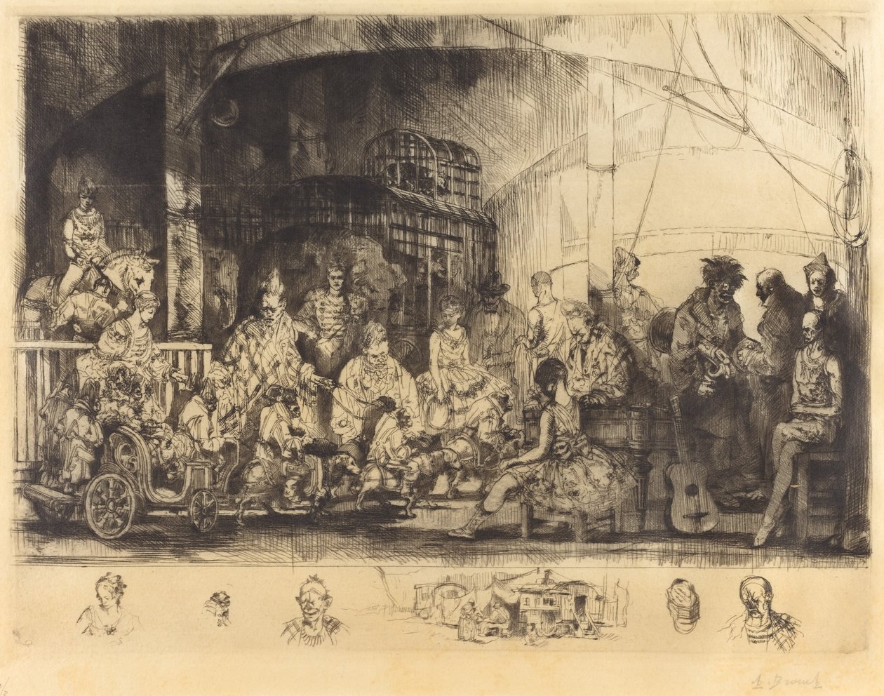 Cirque Frattelini - Auguste Brouet