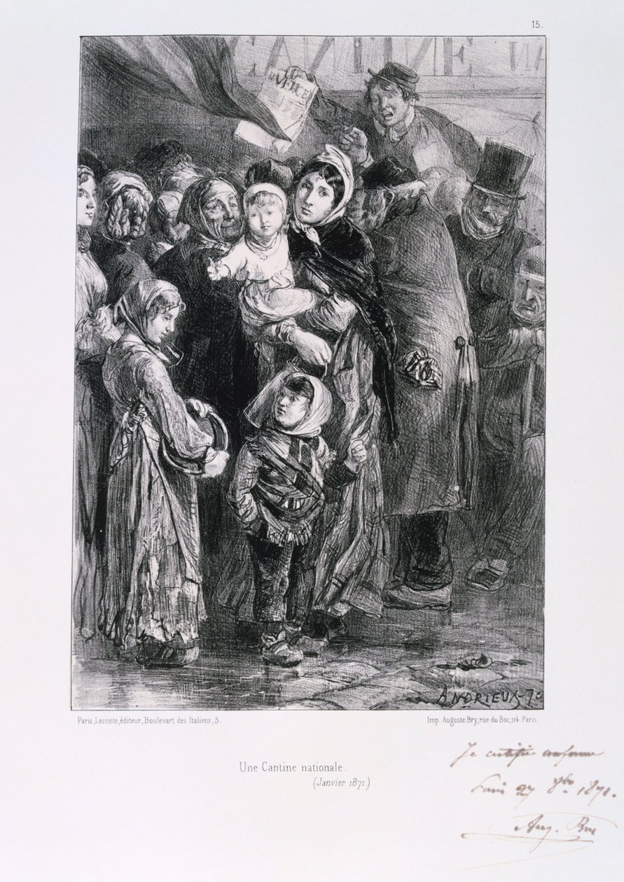 Cantine Nationale, Siège de Paris, Guerre franco-prussienne, janvier 1871 - Auguste Bry