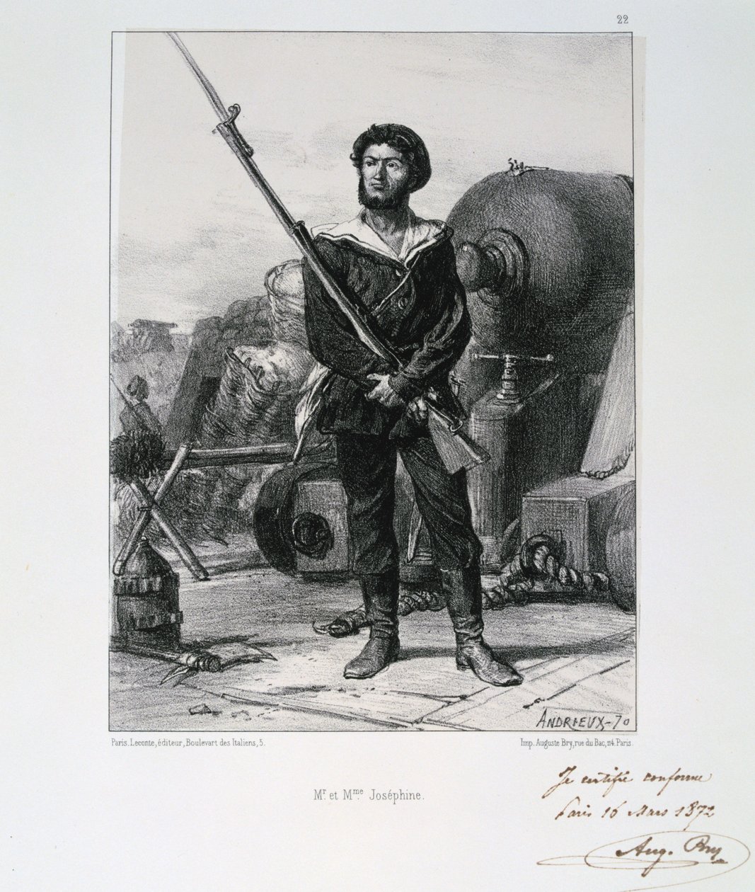 M et Mme Joséphine, Siège de Paris, Guerre franco-prussienne, 1870 1872 - Auguste Bry