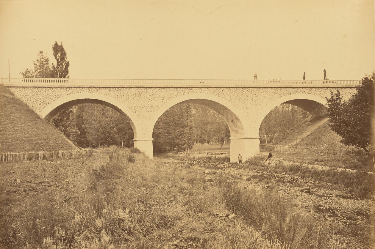 Viaduc sur Le Rhins, Près de Pradines - Auguste Hippolyte Collard
