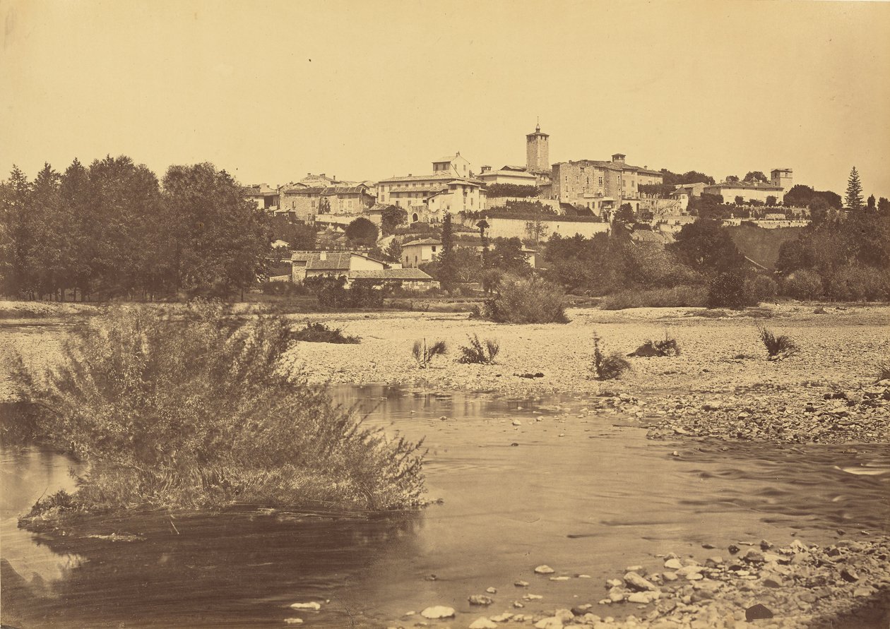 Village de Chazay, Vue Prise du Chemin de Fer - Auguste Hippolyte Collard