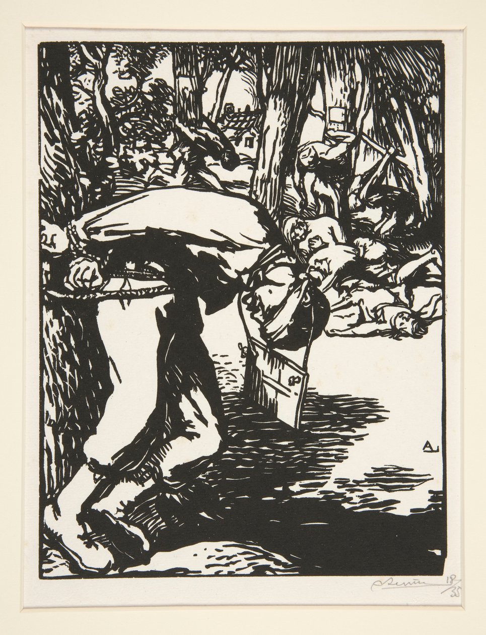 Les Francs-Tireurs, de La Guerre de 1914, première série, no. 11 - Auguste Lepere