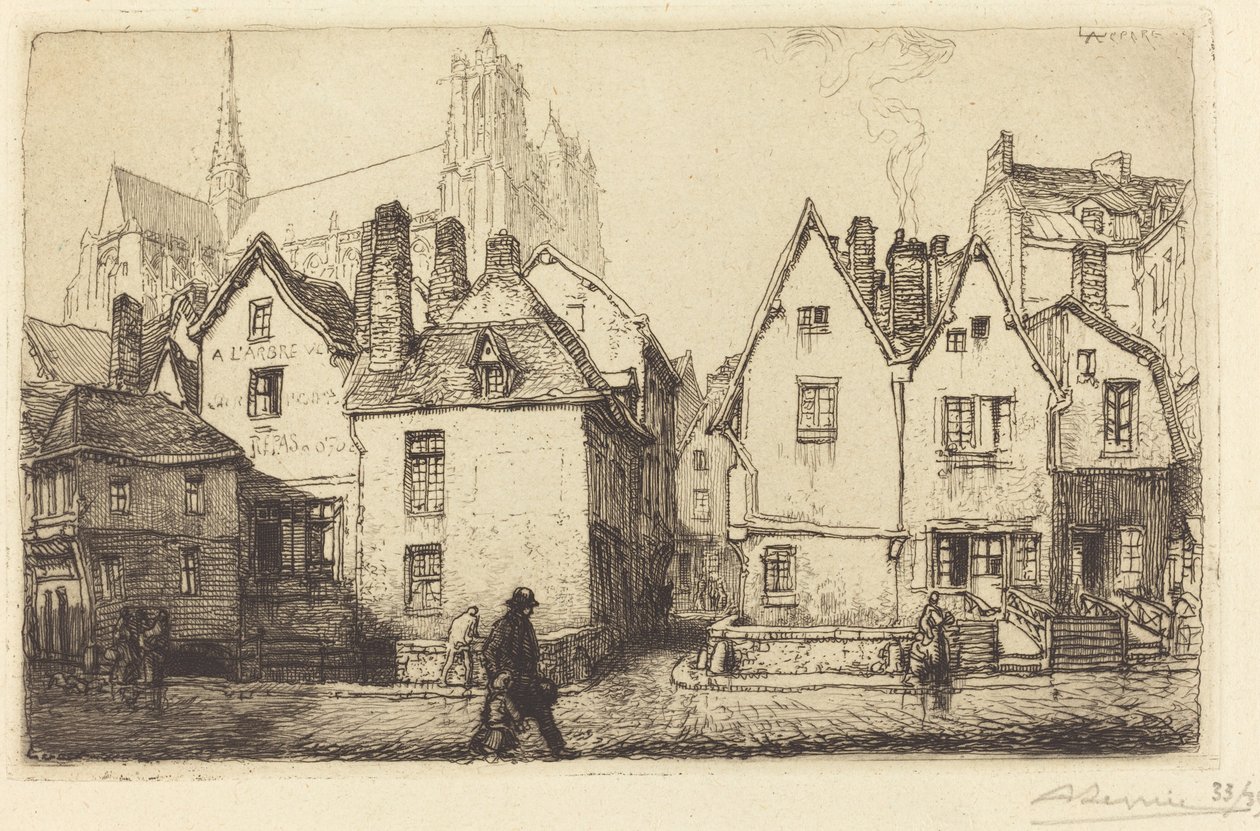 Vieilles maisons à Amiens - Auguste Lepere