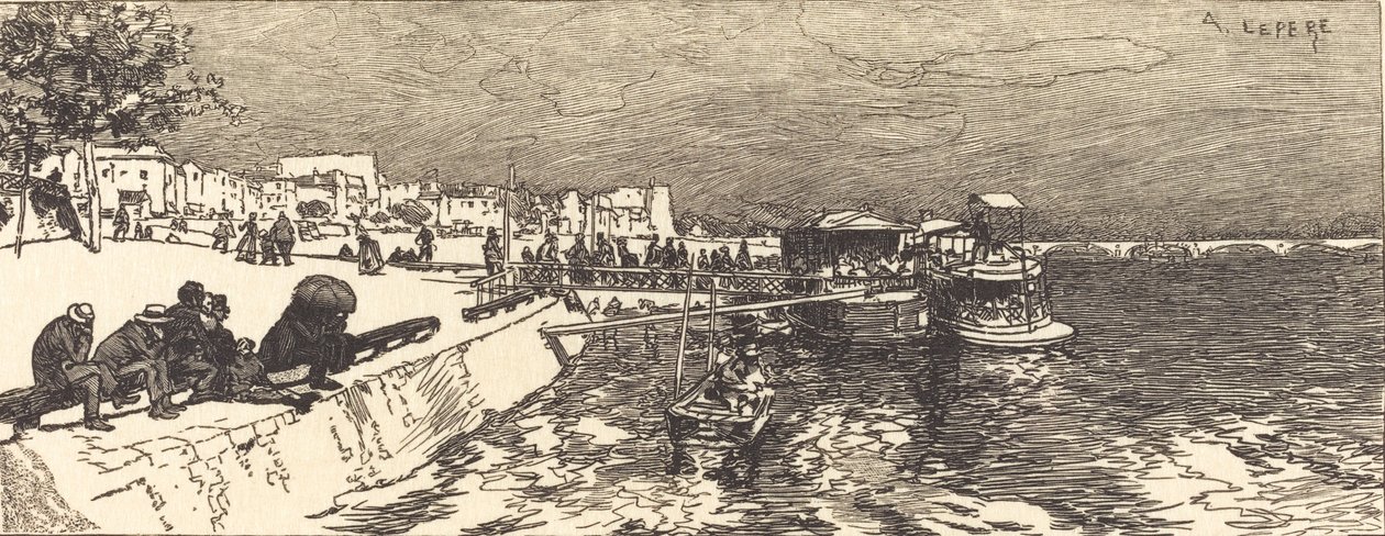 Embarcadère à Bercy - Auguste Lepere
