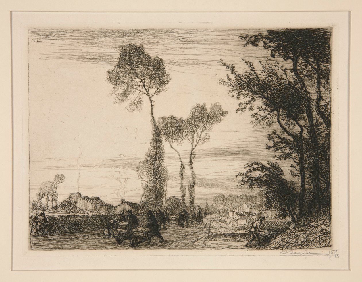 Retour du marché (Saint-Jean-de-Monts) - Auguste Lepere