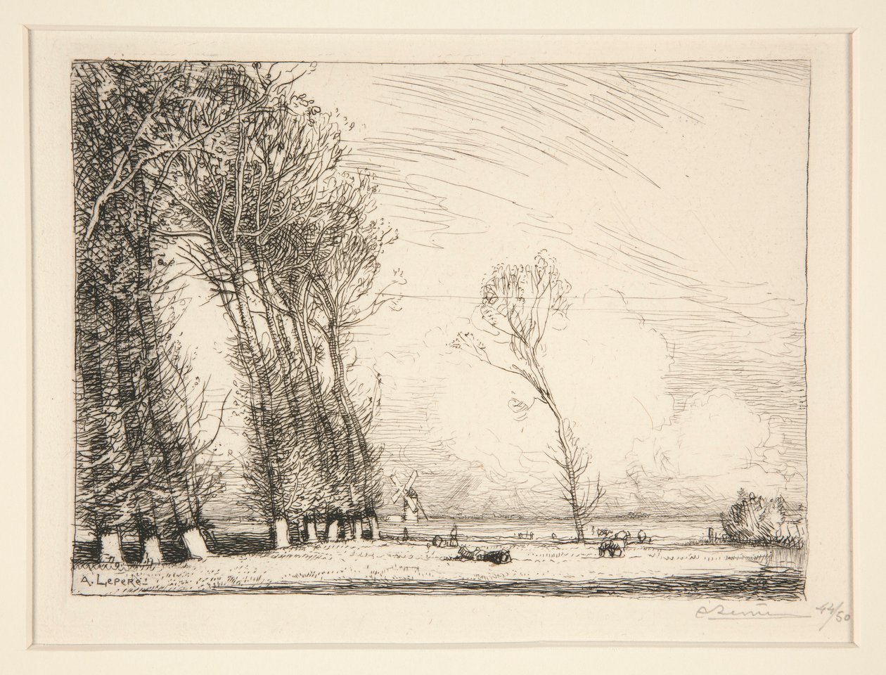 Rideau des peupliers (Vendée) - Auguste Lepere