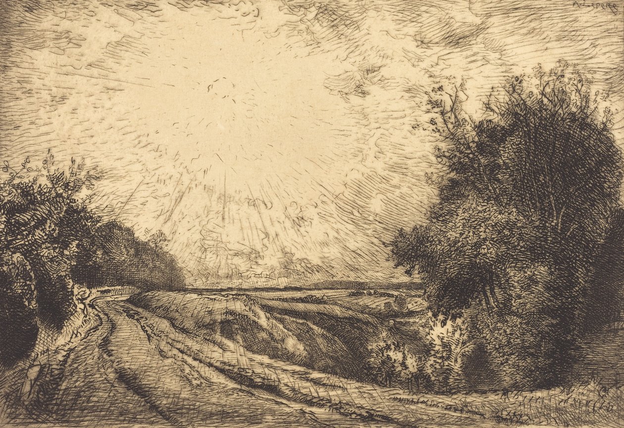 Route de La Houssoye, Crevecoeur, 1913 - Auguste Lepere