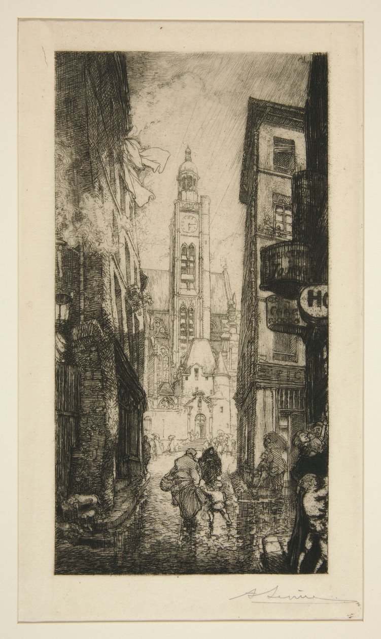 Rue de la Montagne Sainte-Geneviève, Paris - Auguste Lepere
