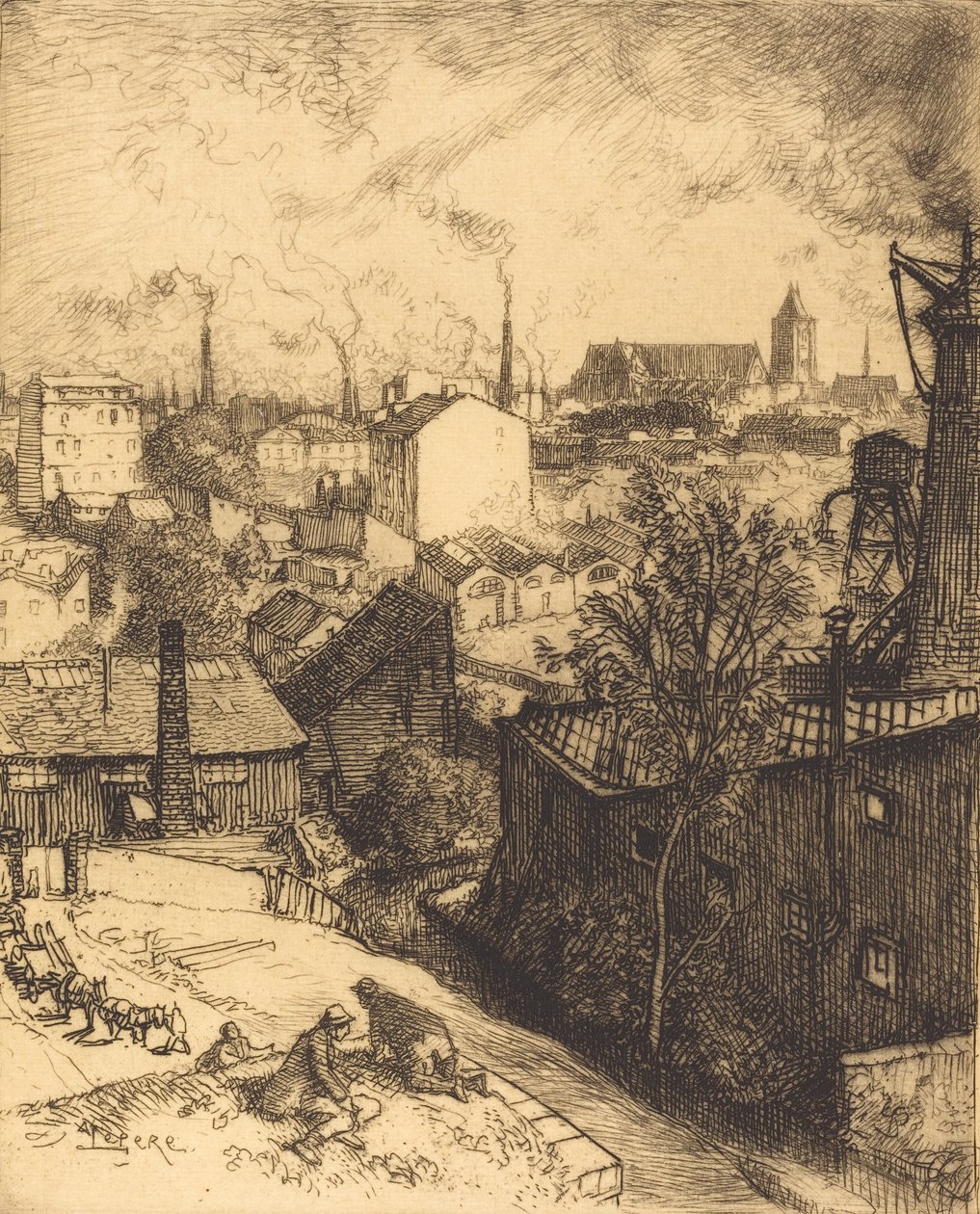 Souvenir de Saint-Denis - Auguste Lepere