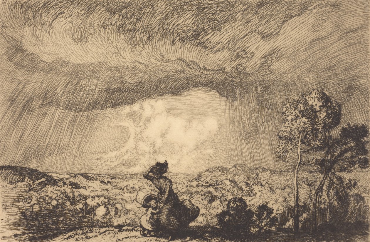 Tempête sur la dune, Vendée - Auguste Lepere