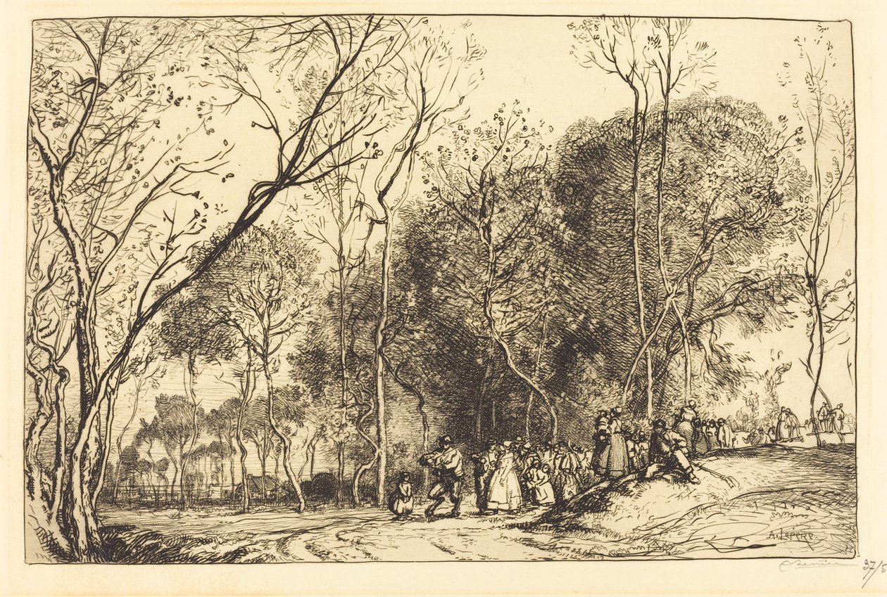 Été de la Saint-Martin, la noce qui passe - Auguste Lepere