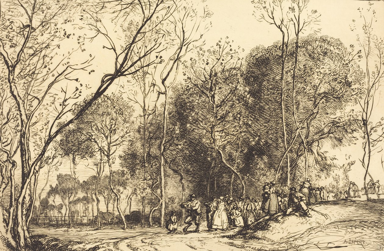 Été de la Saint-Martin, la noce qui passe - Auguste Lepere