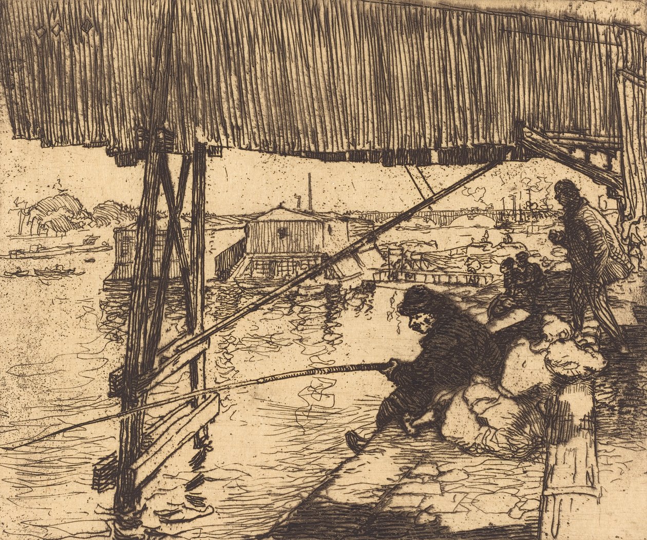 Sous le pont de Bercy, 1894 - Auguste Lepere