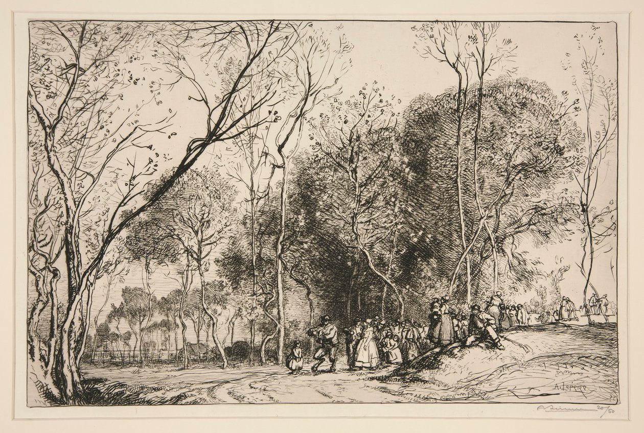 Été de la Saint-Martin, la noce qui passe (Vendée) - Auguste Lepere