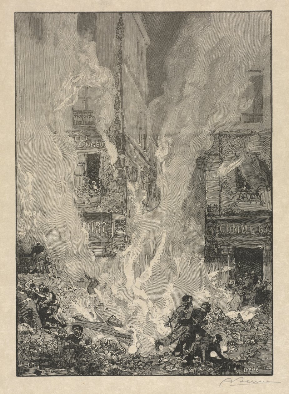 [Incendie en ville] - Auguste Louis Lepère