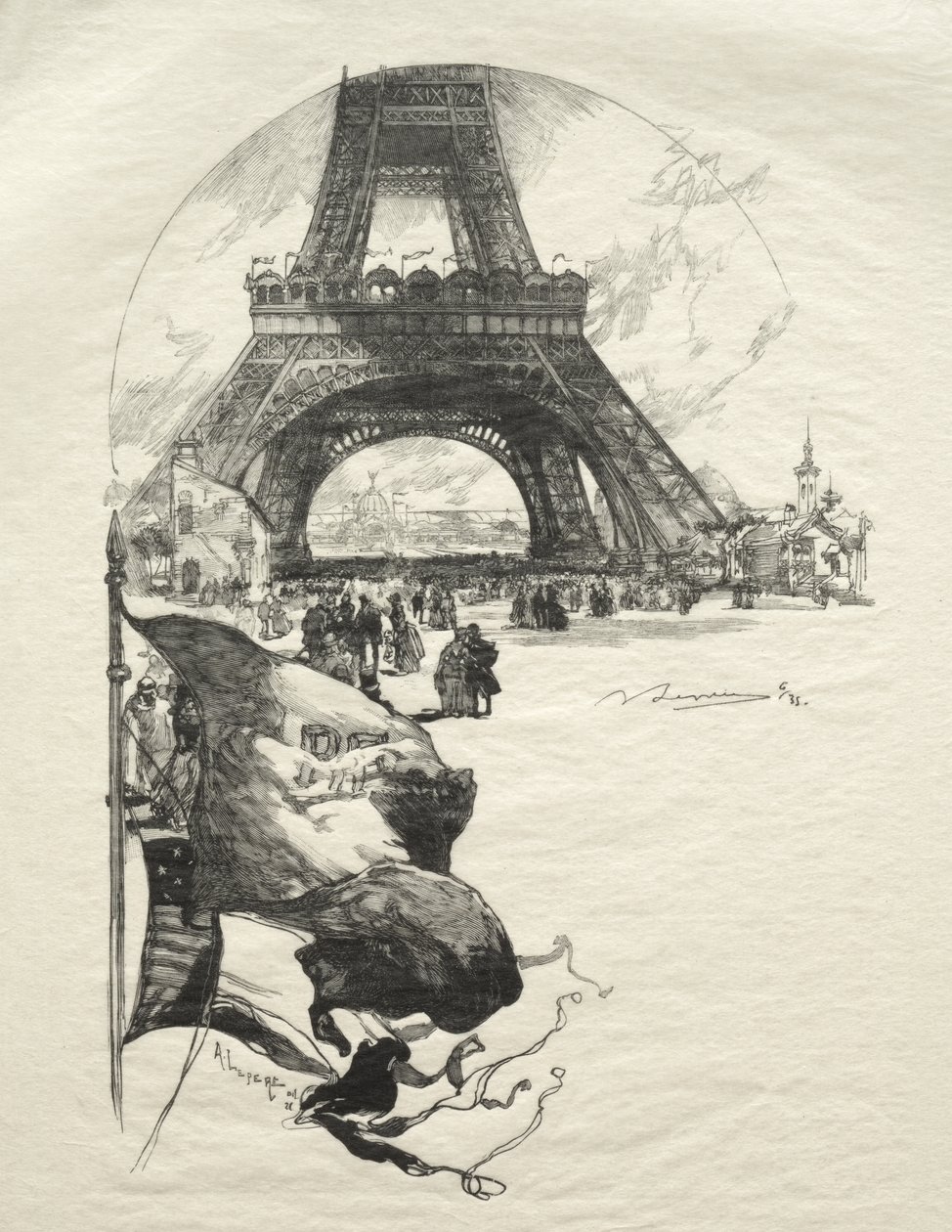 La Tour Eiffel - Auguste Louis Lepère