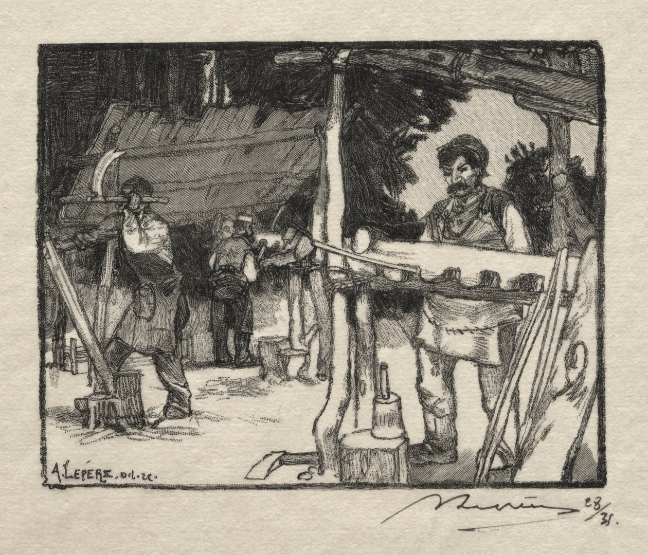 Le Fabricant de lattes - Auguste Louis Lepère