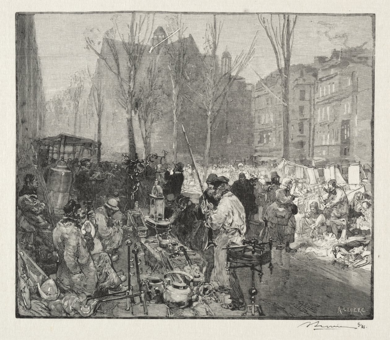 Marché à la Ferraille - Auguste Louis Lepère