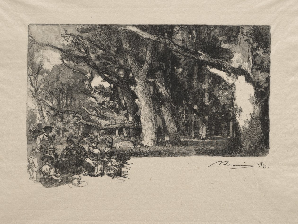 Midi sous bois - Auguste Louis Lepère