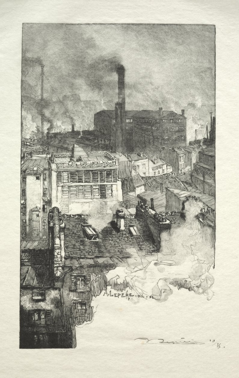 Quartier des Gobelins - Auguste Louis Lepère