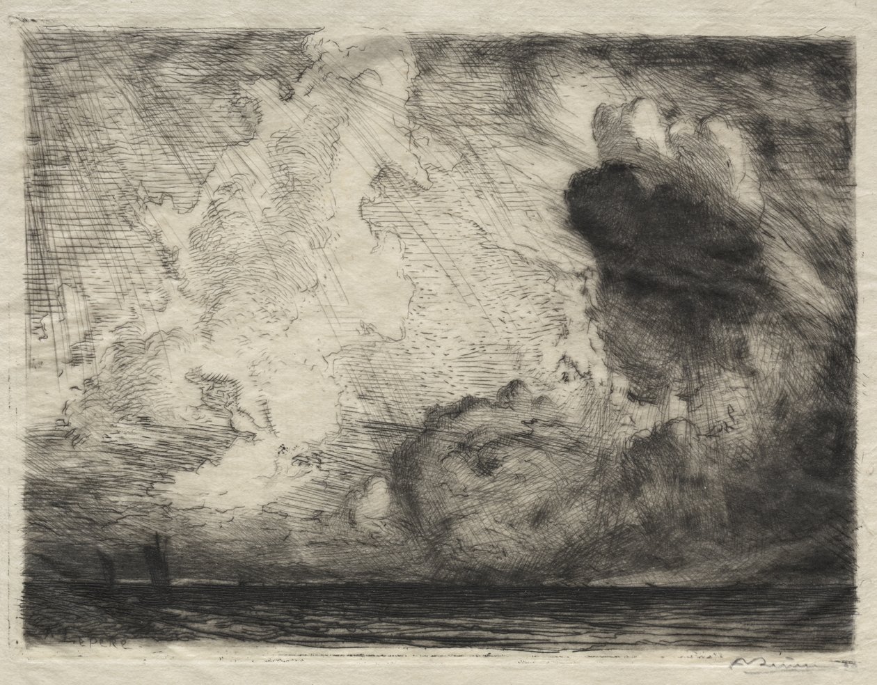 Paysage marin - Auguste Louis Lepère