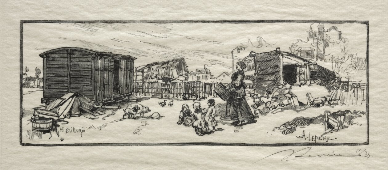 Le wagon-logement - Auguste Louis Lepère