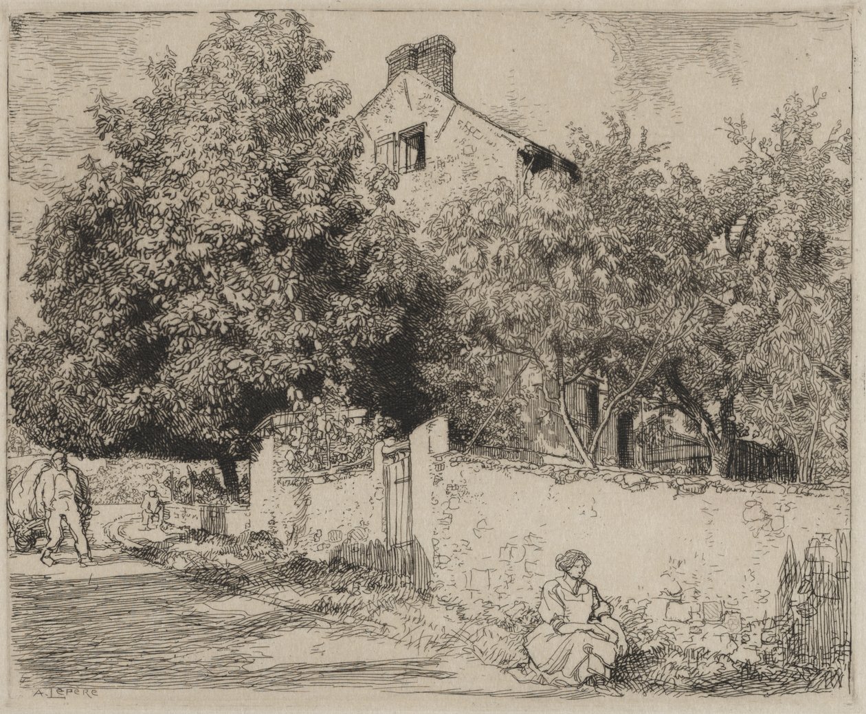La maison de Madame B. - Auguste Louis Lepère
