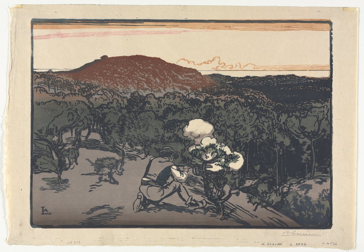 Le Braconnier, Dunes de Saint Jean de Mont - Auguste Louis Lepère