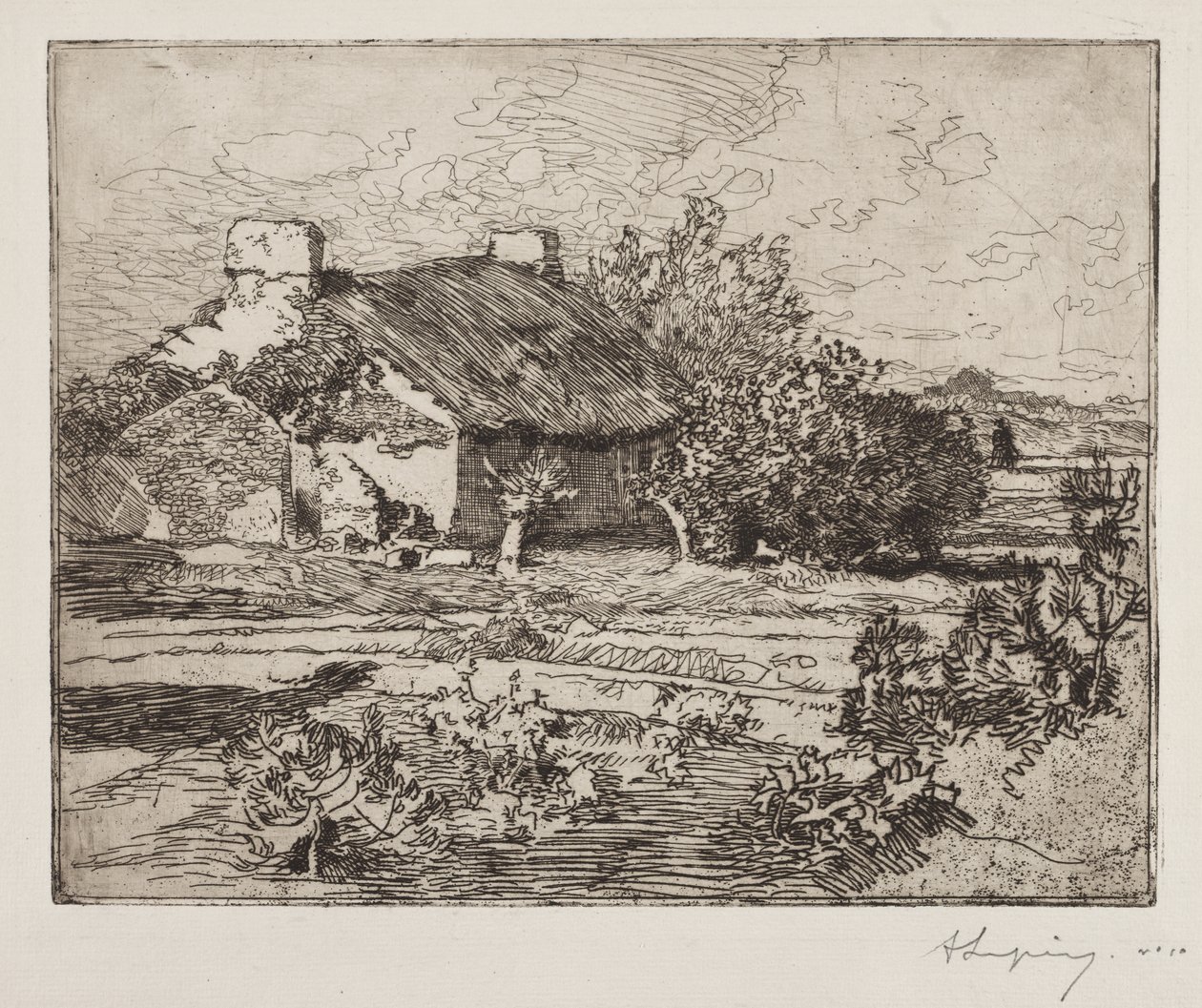 Vieille Bourrine, Maison du Marais, Vendée - Auguste Louis Lepère