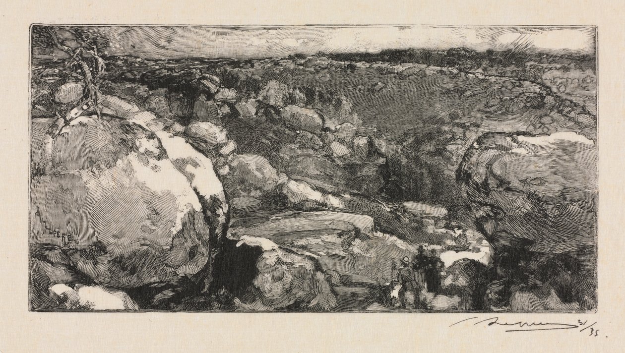 Forêt de Fontainebleau : Le Cirque de Long-Rocher - Auguste Louis Lepère