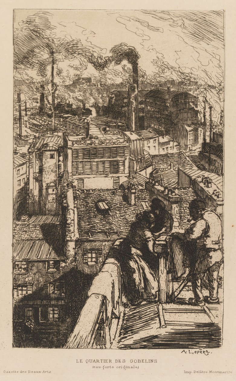 Gazette des Beaux-Arts: Le Quartier des Gobelins - Auguste Louis Lepère