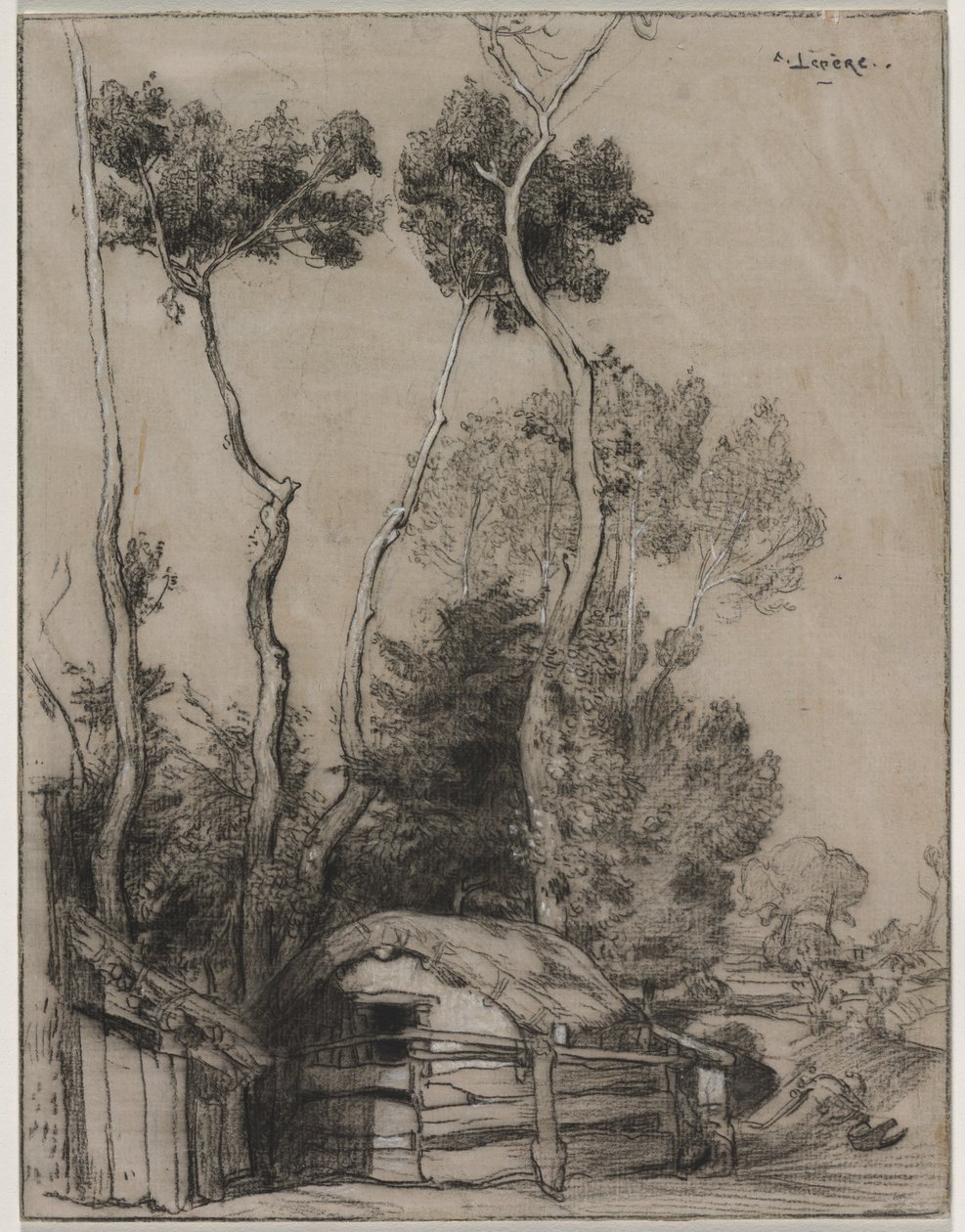 Paysage avec chalets - Auguste Louis Lepère