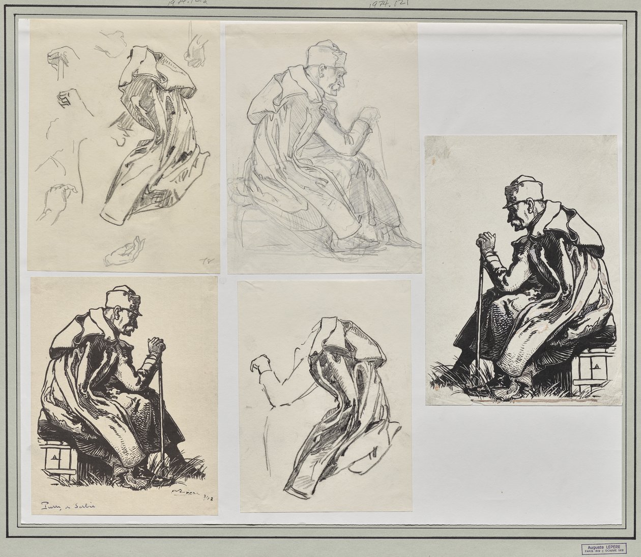 Le Roi Pierre de Serbie - Auguste Louis Lepère