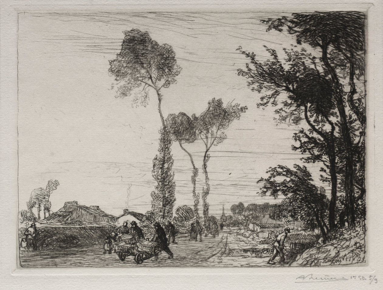 Retour du Marché de Saint-Jean-de-Mont, 1910 - Auguste Louis Lepère