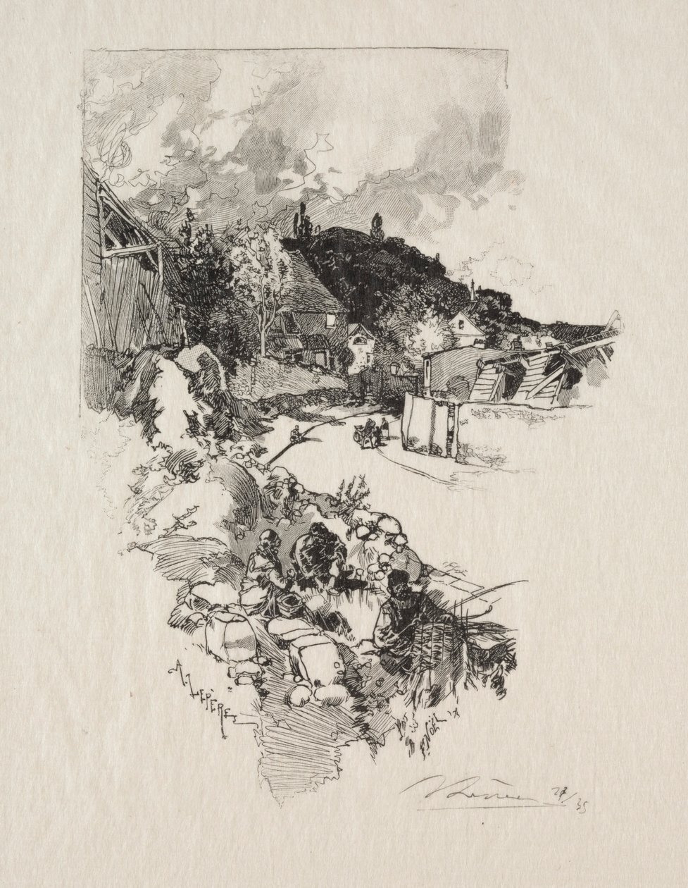Route de Versailles - Auguste Louis Lepère