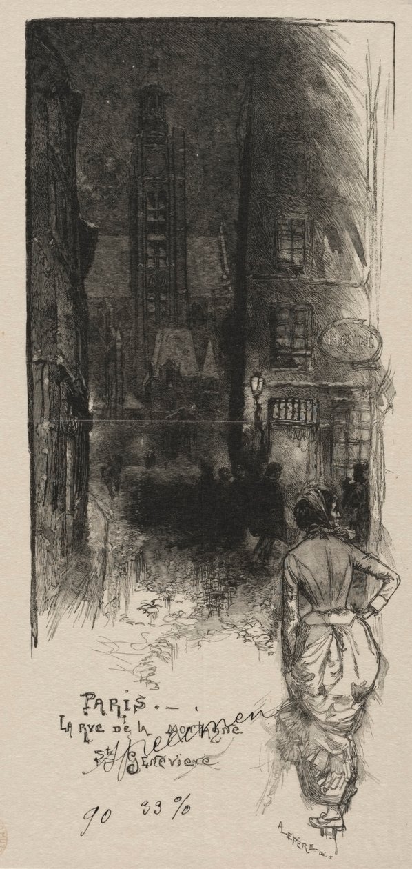 Rue de la Montagne, Sainte-Geneviève - Auguste Louis Lepère