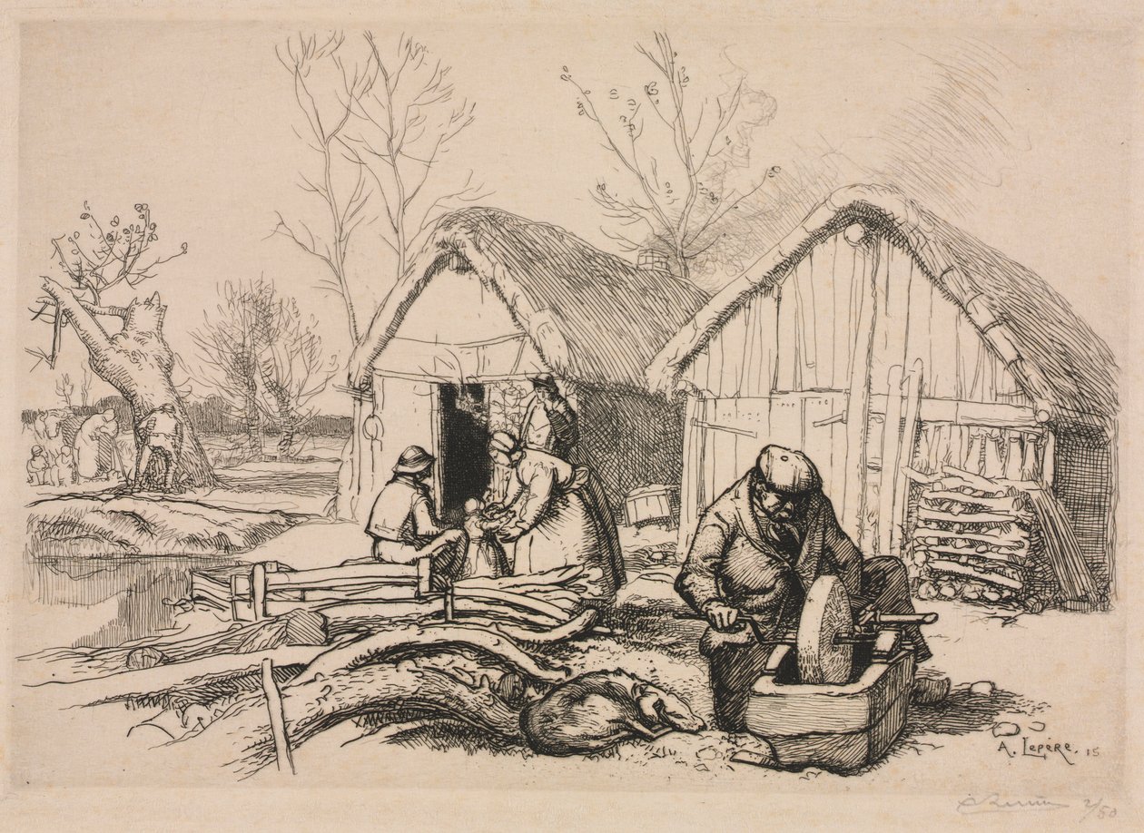 La maison des bûcherons en Vendée, 1915 - Auguste Louis Lepère