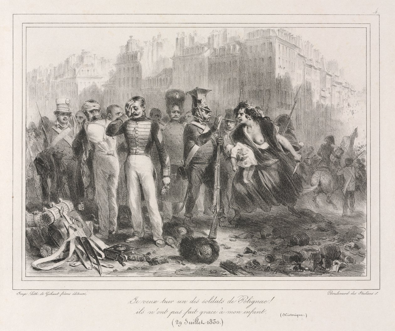 Album de 1831: Je veux tuer un des soldats de Polignac. Ils n