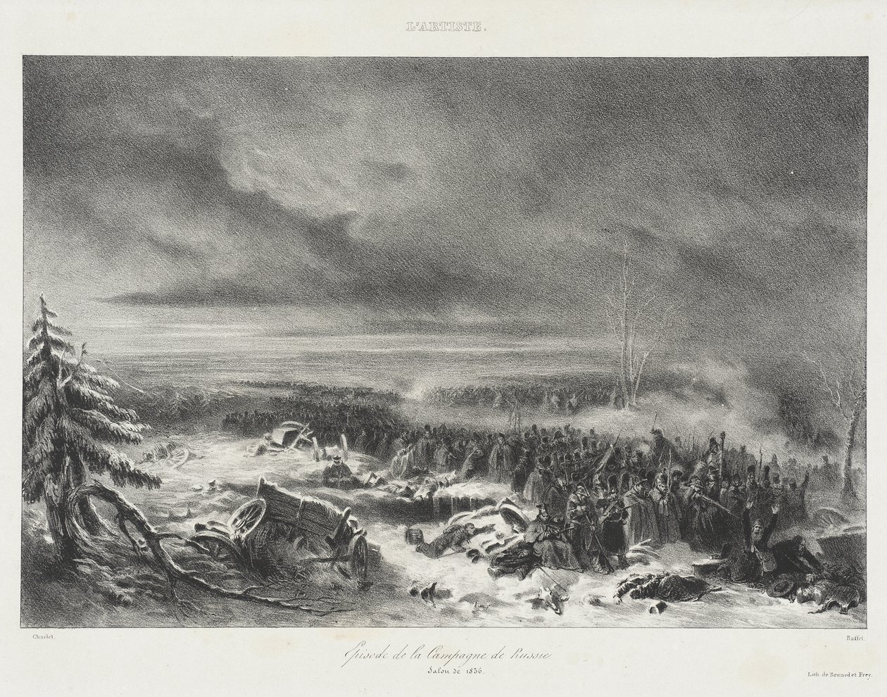 Episode de la Campagne de Russie - Salon de 1836 - Auguste Raffet