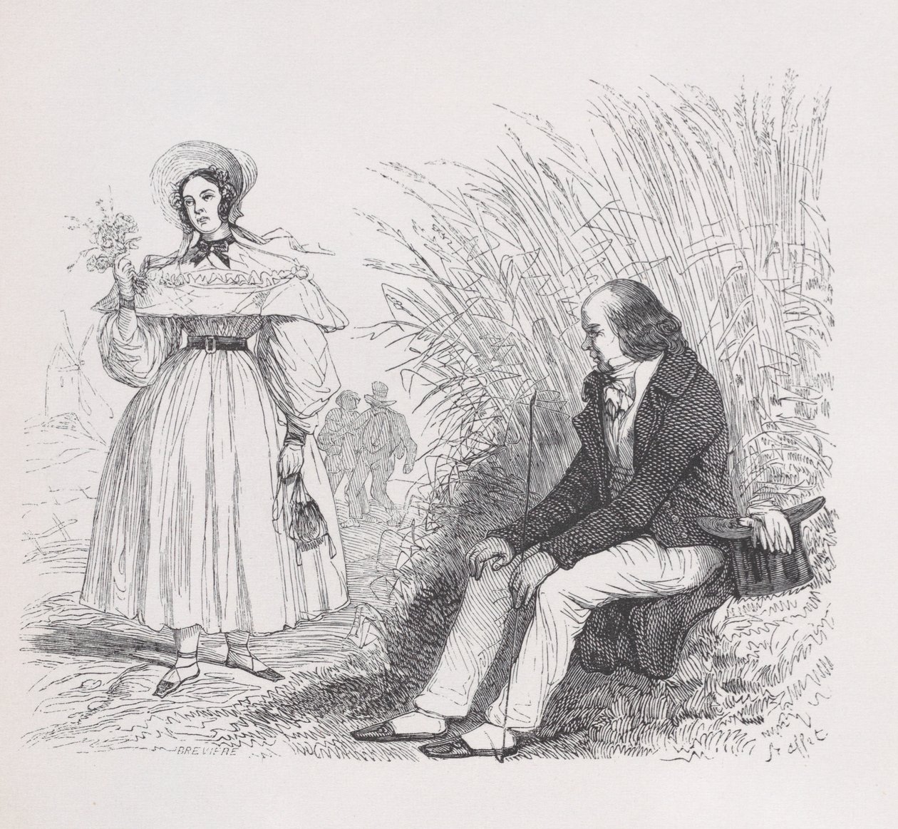 La Fille du Peuple des Œuvres Complètes de Béranger, 1836 - Auguste Raffet