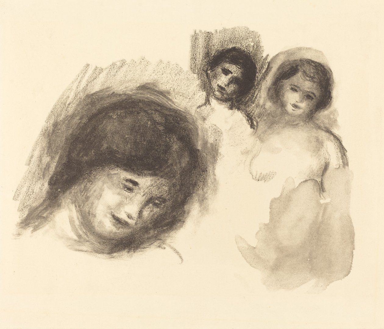 La pierre aux trois croquis - Auguste Renoir