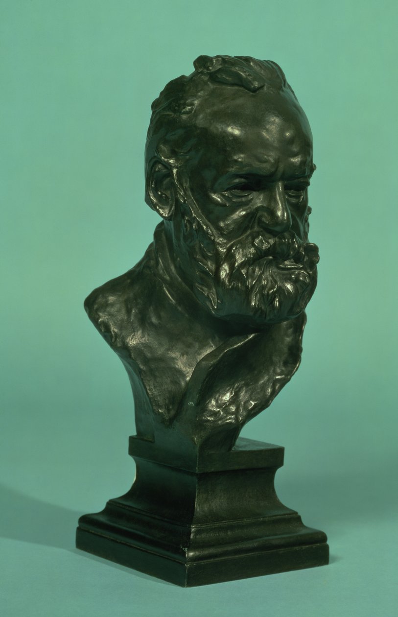 Tête de portrait de Victor Hugo (1802-85) - Auguste Rodin