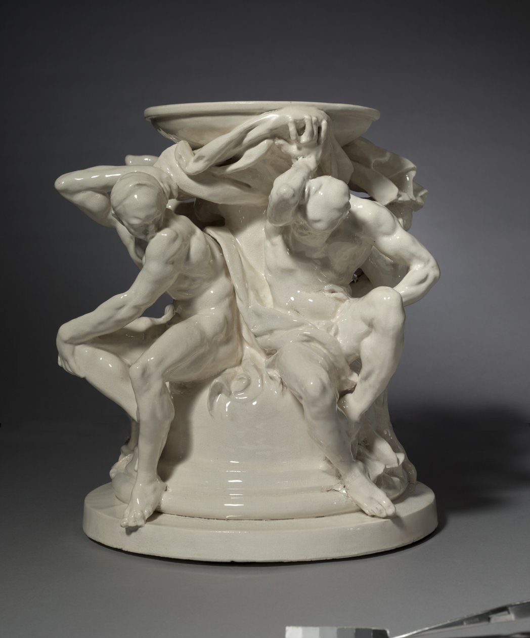 Titans, support pour un vase, conçu par Albert-Ernest Carrier-Belleuse - Auguste Rodin